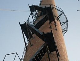 烟囱防腐单位_砖砼烟囱防腐项目图片_高清图_细节图-江苏新大高空工程2 -